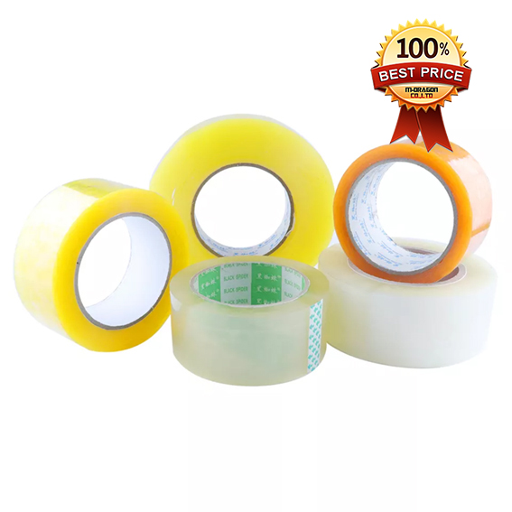 Clear Box Sealing Adhesive Tape Bopp Packing Tape For Heavy Duty Shipping Moving