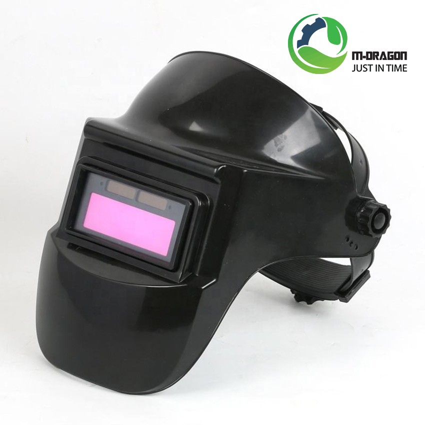 “Solar powered welding helmet automatically darkens LCD, transparent welding shield  “