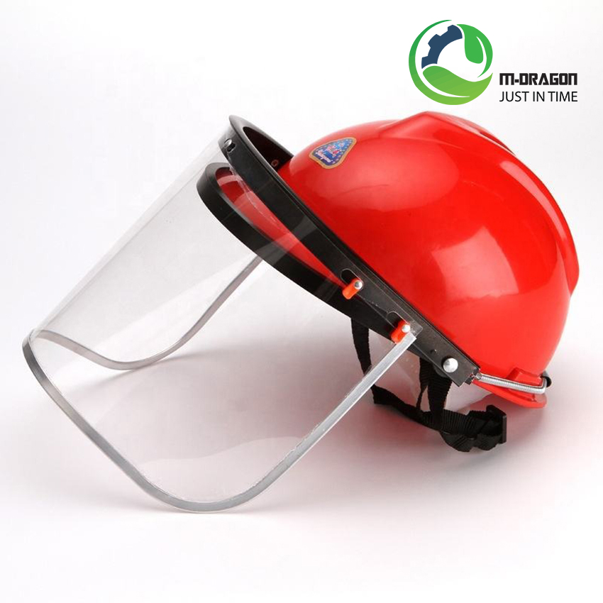 “Reusable adjustable face shield provides comprehensive protection with transparent visor “