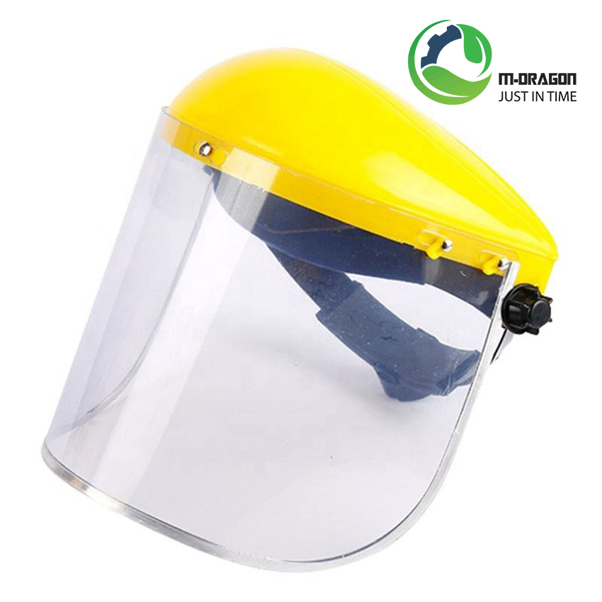 “Adjustable headgear with splash safety transparent face shield for industrial construction “