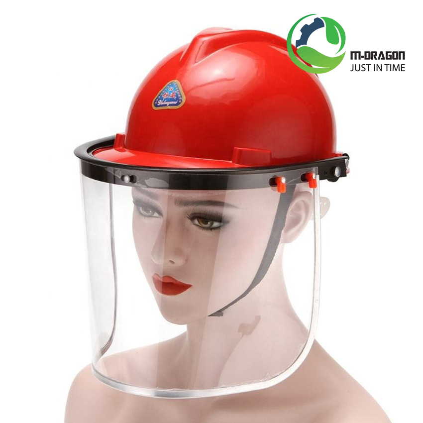 “The helmet has a Polycarbonate PC plastic visor for versatile safety “