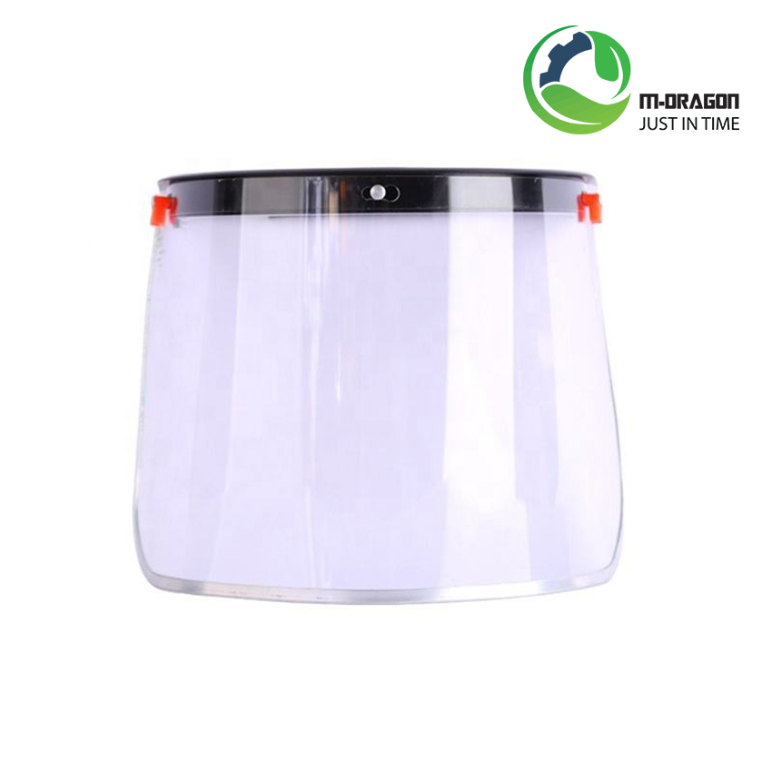 “Full Face Protective Shield With Cap + Aluminum Trim “