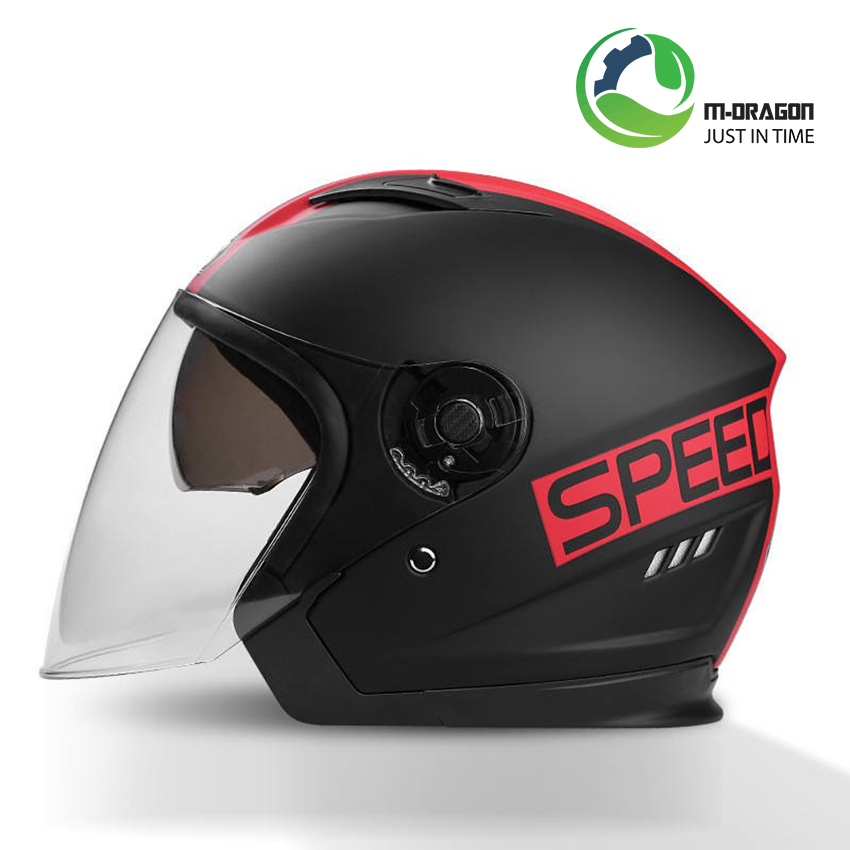 “High-quality motorcycle helmets have anti-fog glass panels  “