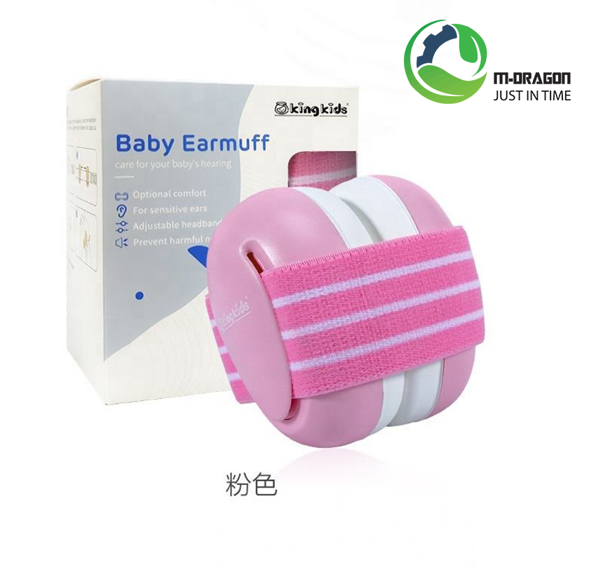 “Adjustable noise canceling headphones with soft elastic noise-canceling headband for babies 0-3 years old