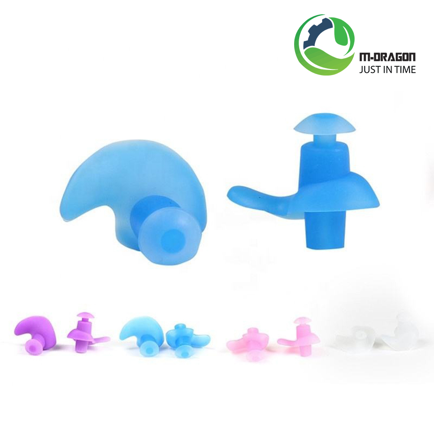 Soundproof waterproof swimming spiral earplugs with box