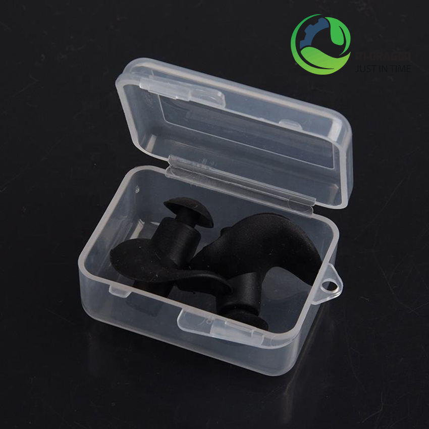 Soundproof waterproof swimming spiral earplugs with box