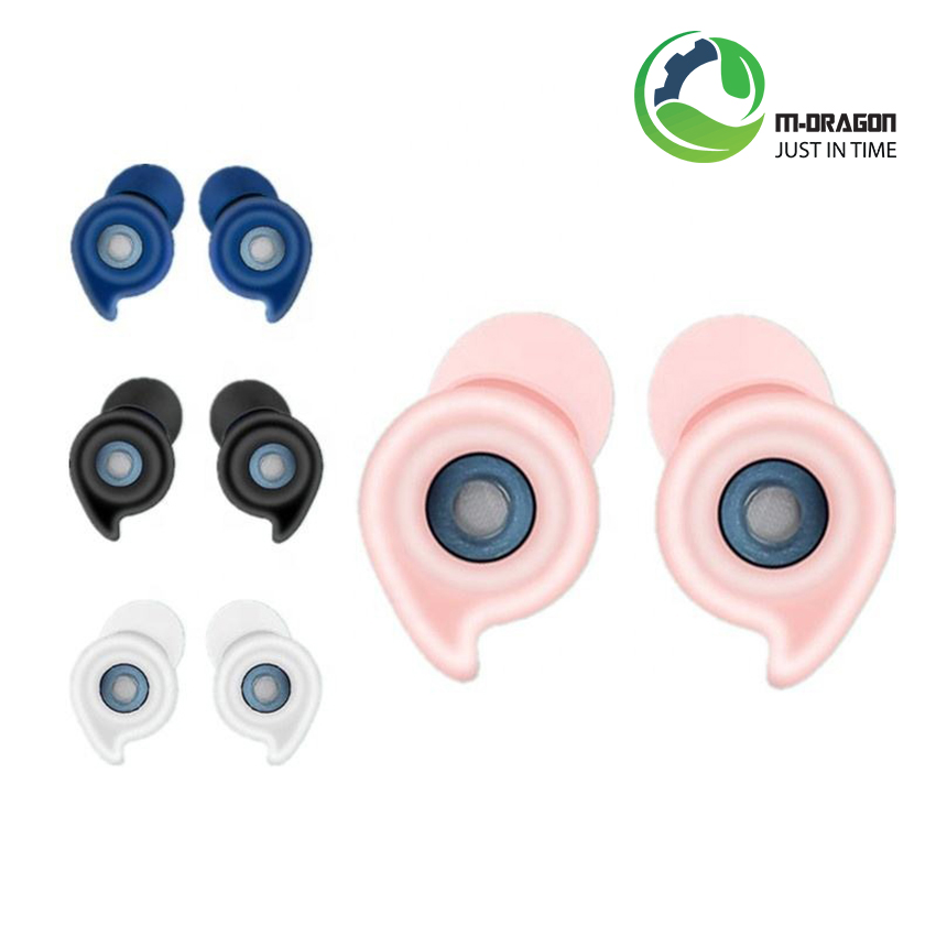 Silicone noise-canceling hearing protectors are suitable for traveling